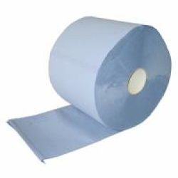 Papierputztuch auf Rolle, 36x38 cm, 3-lagig, blau, 1 Paket = 1 Rolle à 1.000 Abr. = 380 Meter, 1 Palette = 36 Pakete