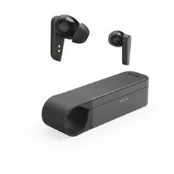 Hama Bluetooth Kopfhörer (TWS Wireless Headset, kabellos, In-Ear, ENC, App) wireless In-Ear-Kopfhörer (Google Assistant, Siri) schwarz