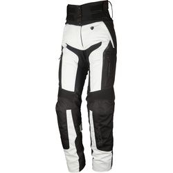 Modeka Elaya Damen Motorrad Textilhose, schwarz-grau, Größe 38