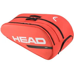 Head Tennis-Racketbag Tour Racquet Bag L (Schlägertasche, 2 Hauptfächer, Schuhfach) 2024 fluo orange 9er
