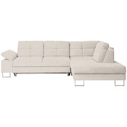 Novel Ecksofa , Beige , Textil , Ottomane rechts, L-Form , 296x229 cm , Stoffauswahl, seitenverkehrt erhältlich , Wohnzimmer, Sofas & Couches, Wohnlandschaften, Ecksofas