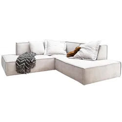 ECKSOFA SAMU Beige Webstoff