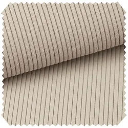 novely® Stoff ONTRE - Samtiger Polsterstoff in Feincord-Optik - Robuster Möbelstoff, Feincord-Optik, Strapazierfähigkeit, Pflegeleicht, Meterware, 1lfm beige