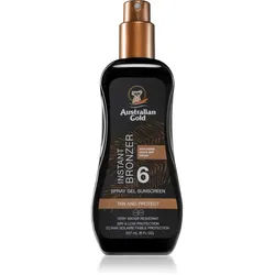 Australian Gold Spray Gel Sunscreen With Instant Bronzer schützendes Sonnenspray mit Bronzer SPF 6 237 ml