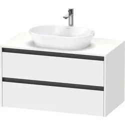 Duravit Ketho.2 Konsolenwaschtischunterbau wandhängend Weiß Matt 1000x550x568 mm - K24896018180000 K24896018180000
