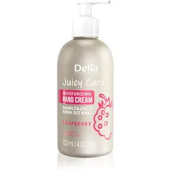 Delia Cosmetics Juicy Care Raspberry feuchtigkeitsspendende Creme für die Hände 120 ml