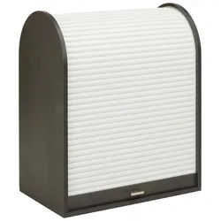 Rolloschrank in Schwarz/Weiß