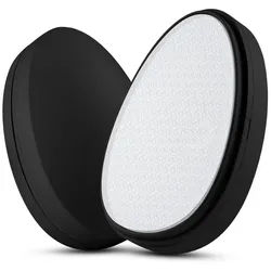FOUORTUNATE-BEE Hornhautfeile 2 in1 Nano Glas Hornhautentferner, Hochwirksame Hornhautfeile für samtweiche Füsse - Professionelle Fußpflege sicher & schnell Zur Hornhautentfernung auf nassen und trockenen Füßen schwarz
