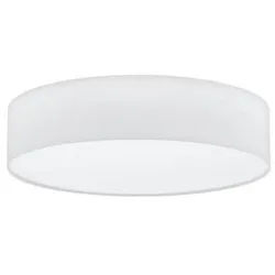 Xxxl Deckenleuchte , Weiß , Metall, Textil , rund , 15 cm , Lampen & Leuchten, Innenbeleuchtung, Deckenleuchten, Deckenleuchten