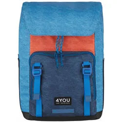 4YOU 4 THE REEFS Schulrucksack Dunkelblau