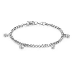 s'agapo Armband Stahlarmband mit Luce SCE11 Kristallen
