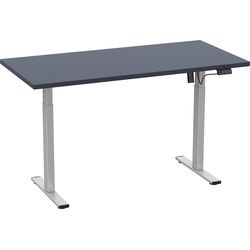 VCM, Schreibtisch, Schreibtisch verstellbar Lona 140x80 si (140 x 80 x 120 cm)