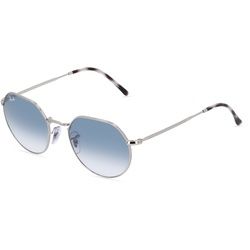 Ray-Ban RB3565 Unisex-Sonnenbrille Vollrand Rund Metall-Gestell, Silber