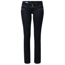 Pepe Jeans Regular-fit-Jeans Venus (1-tlg) Patches, Weiteres Detail, Plain/ohne Details blau 32