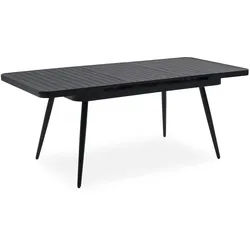 Idimex Gartentisch Sunny , Schwarz , Metall , Mode , 150x78x90 cm , Gartenmöbel, Gartentische, Gartentische