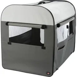 TRIXIE Soft Kennel Basic, M: 55 x 65 x 80 cm, dunkelgrau / hellgrau