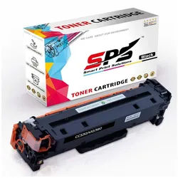 SPS Tonerkartusche Kompatibel für HP Color Laserjet CP2025N (CB494A), (1er Pack, 1 x Toner (Für HP CC530 Schwarz) schwarz