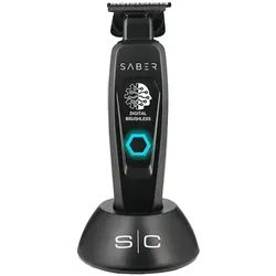 Stylecraft Styling-Tools TrimmerProfessional Hair Trimmer with Digital Brushless MotorSaber Trimmer Black 1 Stk.