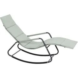 Siena Garden Aliano Gartenliege Stahl/Ranotex®-Gewebe 143x57 cm - Anthrazit