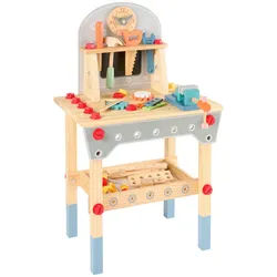 My Baby Lou Kinderwerkbank , Multicolor , Holz, Kunststoff , 86-teilig , Buche, Kiefer , massiv , 30x76.5x45.5 cm , EN 71 , Spielzeug, Holzspielzeug