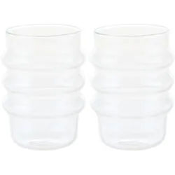 Leonardo Trinkglas , Klar , Glas , 2-teilig , 440 ml , 8.5x11x8.5 cm , handgefertigt , Gläser, Trinkgläser