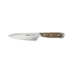 Metaltex Heritage Kochmesser, Küchenmesser mit robustem Griff aus Pakka Holz, 1 Stück, Länge: 28 cm
