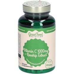 GreenFood Nutrition Vitamin C 1000 + Hagebutten Extrakt Kapseln 60 St