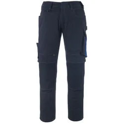 MASCOT Erlangen Hose mit Knietaschen UNIQUE Schwarzblau / Kornblau 50 - 12179-203-01011-82C50 - Schwarzblau / Kornblau