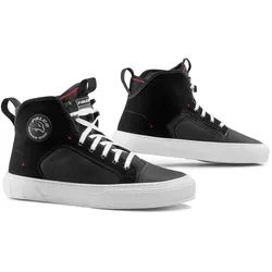 Falco Starboy 4 Motorrad Schuhe, schwarz-weiss, Größe 42 für Männer