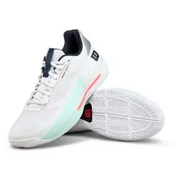 Wilson Rush Tour 5.0 Clay/Sandplatz weiss/mint/coral Herren Tennisschuh weiß 46 2/3 EU