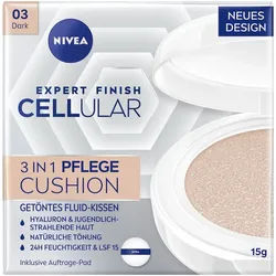 NIVEA Cellular Expert Finish 3in1 Pflege Cushion Foundation 15 ml 3 - DUNKEL