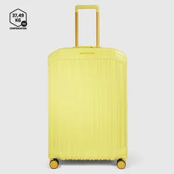 Piquadro PQ Light Mittelgroßer Trolley mit 4-Rollen, erweiterbar4 Rollen Gelb