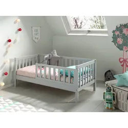 Vipack Kinder-/Juniorbett , Grau , Holz , Kiefer , 70x140 cm , Babymöbel & Kindermöbel, Kinderzimmer & Jugendzimmer, Kinderbetten, Kinderbetten & Jugendbetten