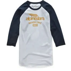 Alpinestars Winged Team Longsleeve, weiss-blau, Größe XL für Männer