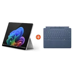 Microsoft Surface Pro (11. Generation) 13" OLED 2in1 Platin Snapdragon® X Elite 16GB RAM 512GB SSD Win11 ZIA-00004 inkl. Saphir Keyboard SL