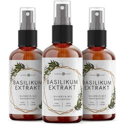 Nordic Pure Basilikum-Extrakt Haarkur mit RootBioTec‚Ñ¢ Spray 3x100 ml Unisex