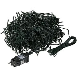 ECD-Germany Led Cluster Lichterkette 36m 480 LEDs Kaltweiß , Dunkelgrün , Kunststoff , LED integrated , 3900 cm , Lampen & Leuchten, Innenbeleuchtung, Dekoleuchten, Lichterketten