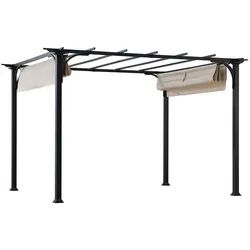 Modante Pavillon , Metall , rechteckig , 363x225x277 cm , wetterfest, UV-beständig , Sonnenschutz, Pavillons