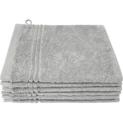 Waschhandschuh DYCKHOFF "Nature", silber, B:16cm L:21cm, Baumwolle, Waschlappen