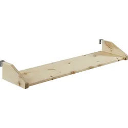Vipack Kinderregal Pino, mit 2 Metallhaken, zum Anhängen am Bett, eine praktische Ergänzung zum Bett, 3 Farben beige