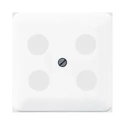 Abdeckung für Antennen-Steckdose, 4-Loch (alpinweiß)