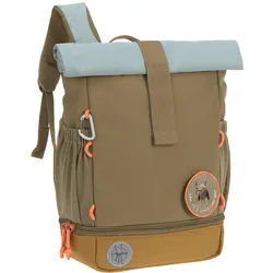 Lässig Kinderrucksack , Olivgrün , Textil , 11x32.5x23 cm , Freizeit & Co, Koffer & Taschen, Kinderrucksäcke