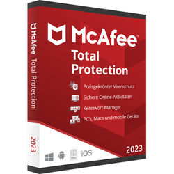 McAfee Total Protection 2023 | 1 Gerät | 1 Jahr | Jetzt günstig kaufen