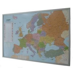 Politische Europakarte Auf Kork-Pinnwand,
