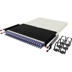 PB PONE30UTPVI - Kabelmanagementsystem, 24-Port, Cat.6a UTP, 1,8 m, violett