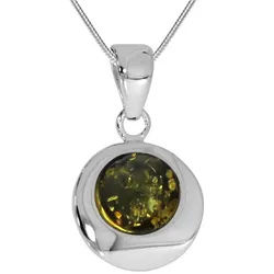 OSTSEE-SCHMUCK Kette mit Anhänger Ostsee-Schmuck Kette mit Anhänger Alina 12 mm (2-tlg) silberfarben 50 cm
