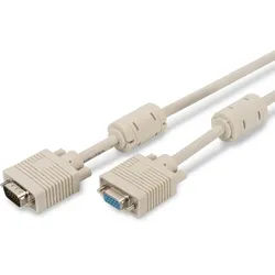 ASSMANN VGA Verl.-kabel HD15 10.0m 3Coax/7C 2xFerrit beige
