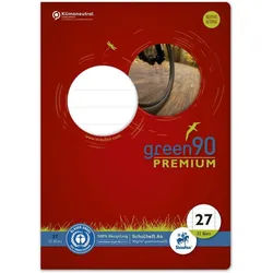 Staufen Schulheft Schulheft Green A4 liniert mit Rand Lineatur 27 32 Blatt rot