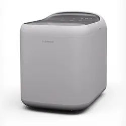Klarstein SparkIce Eismaschine | 2 Modi | 1,5 Liter Kaltwasser | automatische Reinigung | 15kg/24h Weiß
