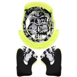 LS2 MX437 Fast Evo Innenfutter & Wangenpolster, gelb, Größe 2XL